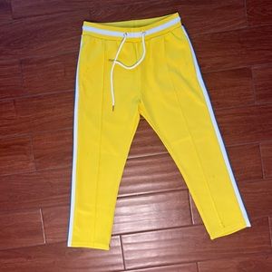 Yellow sweat pants